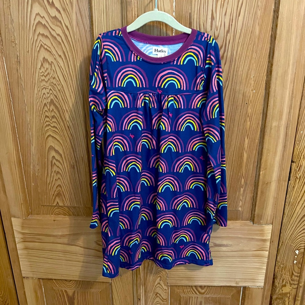 Hatley long sleeve rainbow dress